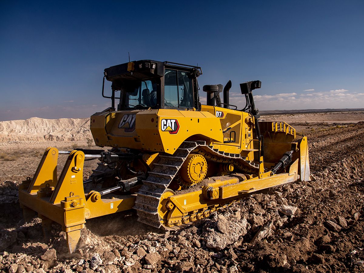 Tractor Topador D7 balanceado para el desgarramiento