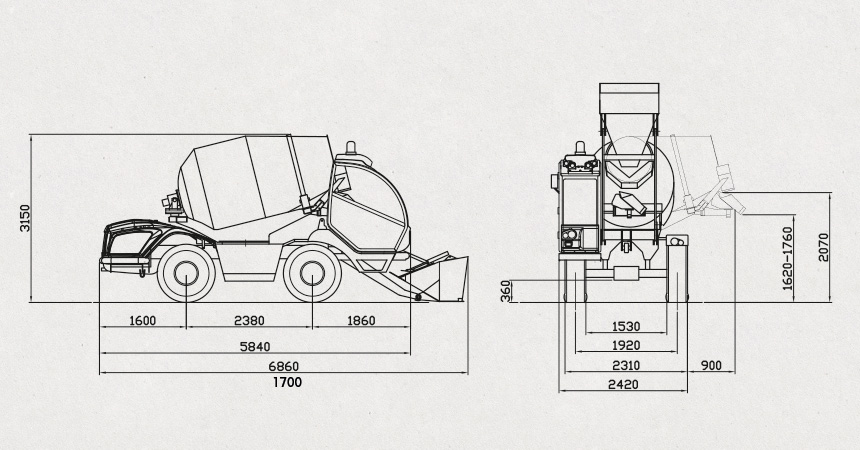 Diagrama del producto CARMIX 3500 TC